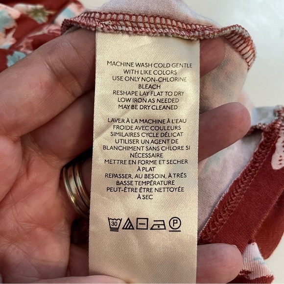 Free People Ginger Snap Top in Rust Criss Cross Strappy OB1669468 Size Medium - Picture 9 of 11